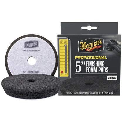 Meguiar's Professional 5-Inch Finishing Foam Pads 2-Pack for Automotive Polishing and Detailing