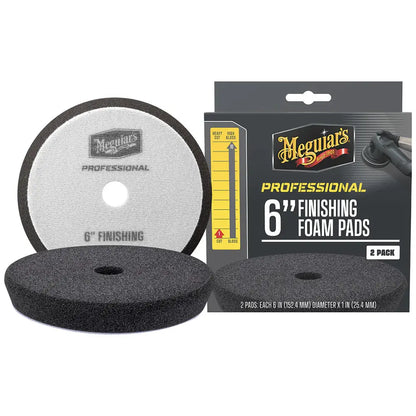 Meguiar's Professional 6-Inch Foam Finishing Pads 2-Pack for Auto Detailing