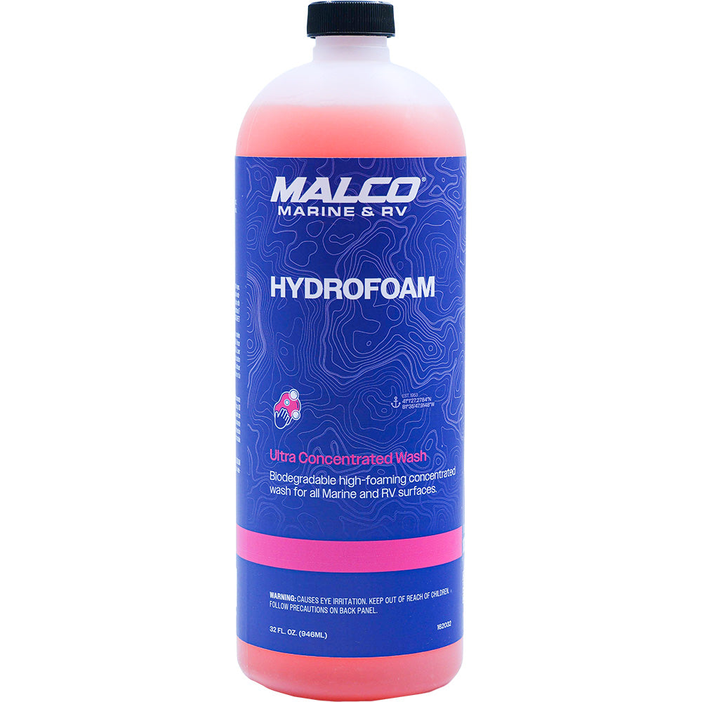 Malco HydroFoam Ultra Concentrated Boat Wash - 32oz for Marine and Boat Surfaces