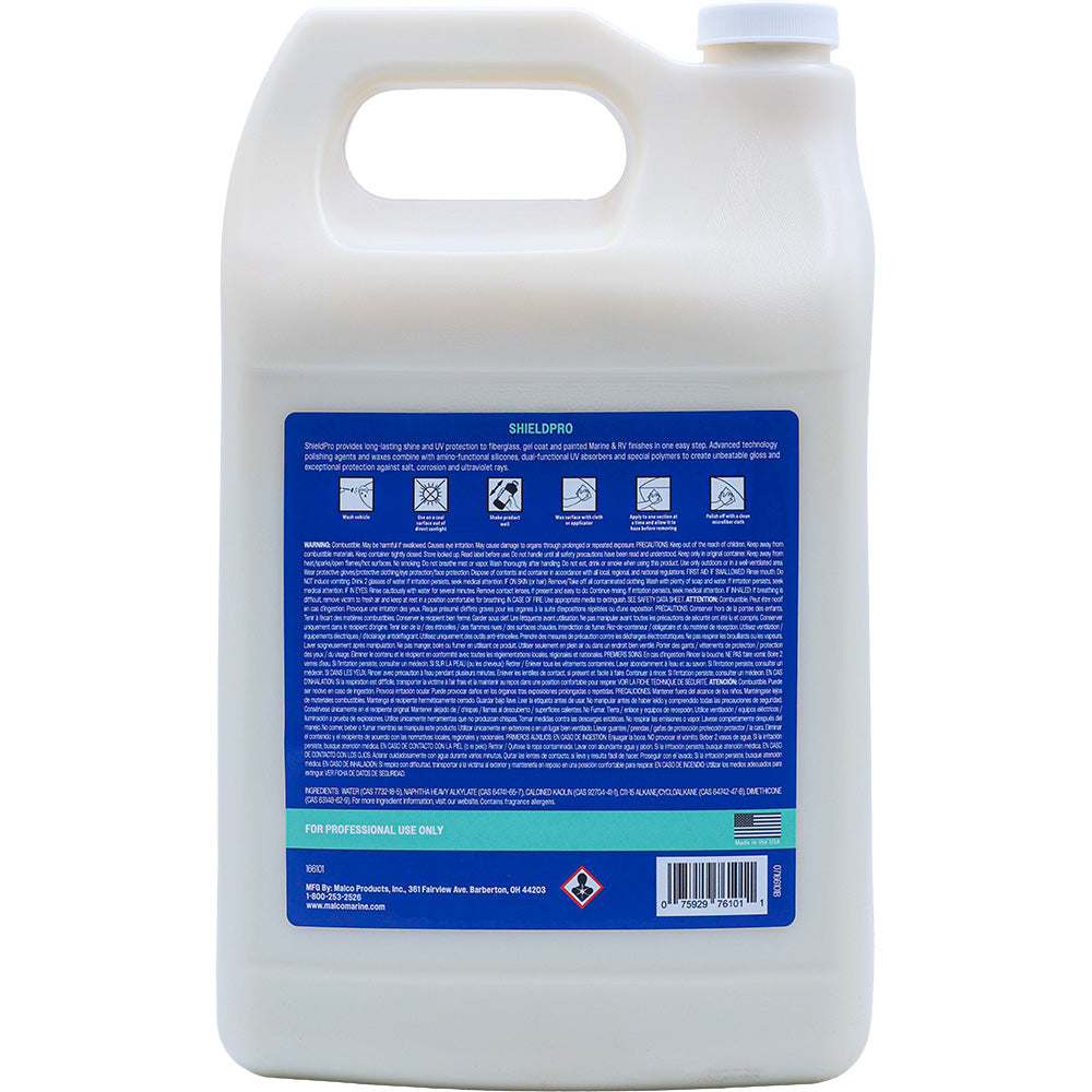 Malco ShieldPro UV Creme Wax 1 Gallon for Marine and Automotive Surfaces