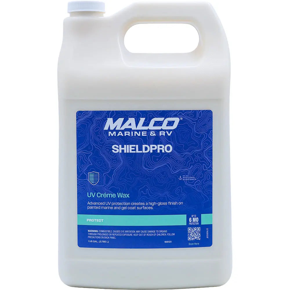Malco ShieldPro UV Creme Wax 1 Gallon for Marine and Automotive Surfaces