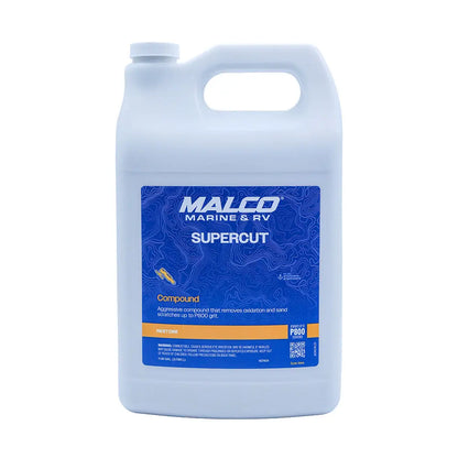 Malco Super Cut Compound - 1 Gallon for Gelcoat, Fiberglass, and Painted Surfaces