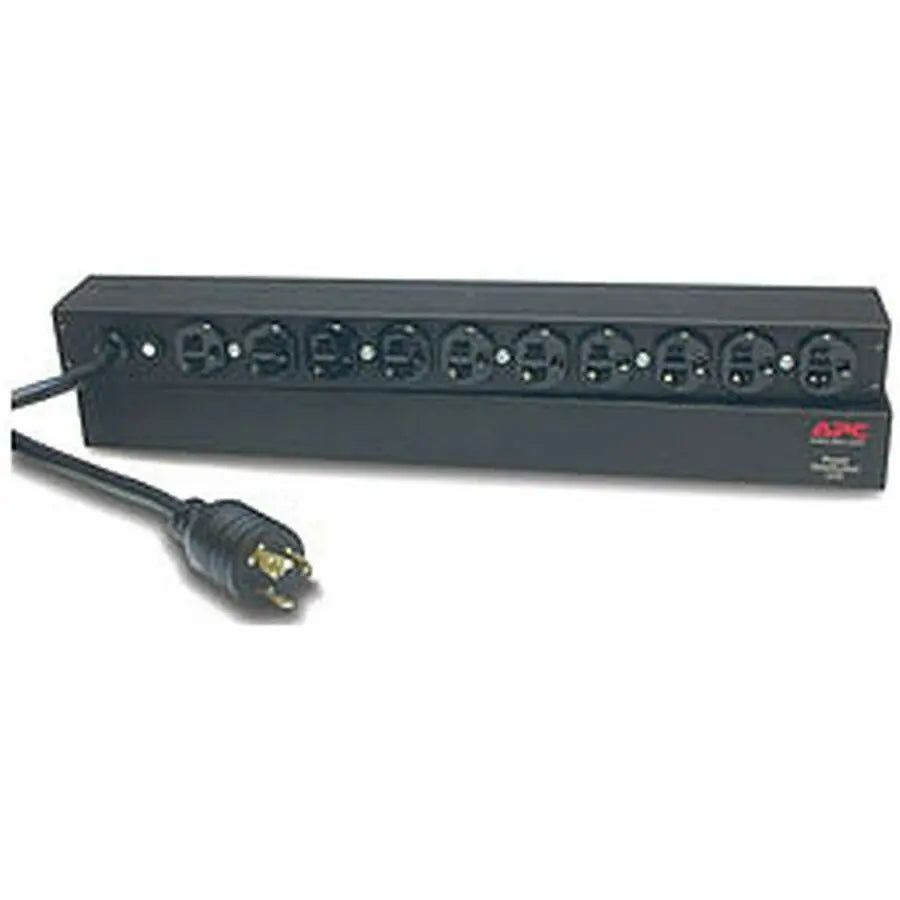 APC NetShelter Basic Rack PDU 1U with 20A, 120V, 10 NEMA 5-20 Outlets, Model AP9564