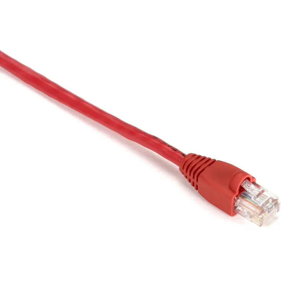 Black Box GigaBase Cat5e UTP Patch Network Cable – 1 Foot, Red