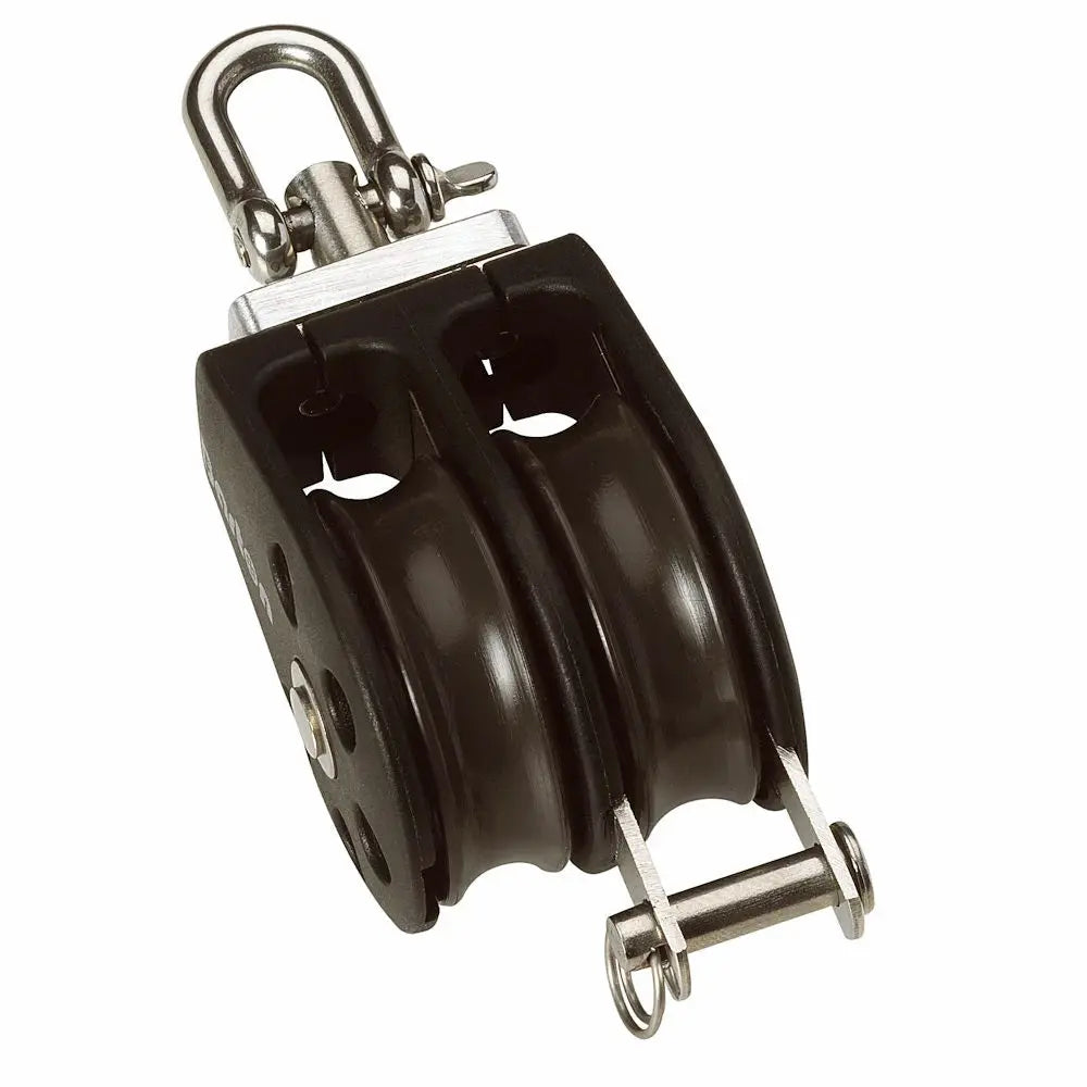 Barton Marine Size 3 45mm Double Swivel Becket Pulley Block