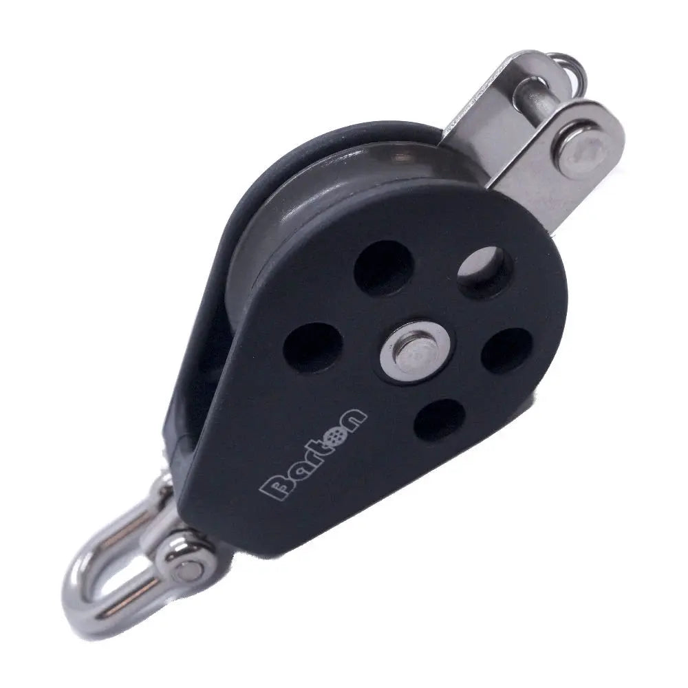 Barton Marine Size 3 45mm Plain Bearing Pulley Block with Swivel & Becket