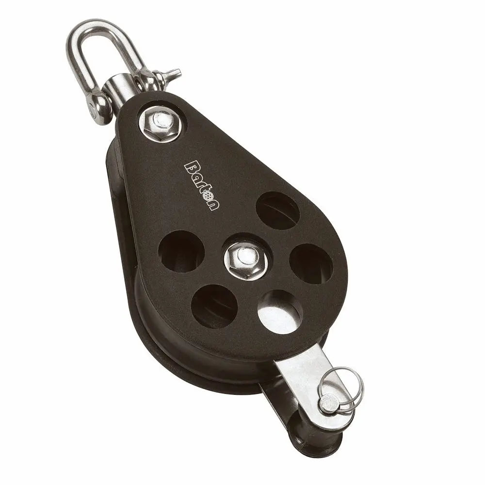 Barton Marine Size 5 54mm Plain Bearing Pulley Block with Swivel and Becket