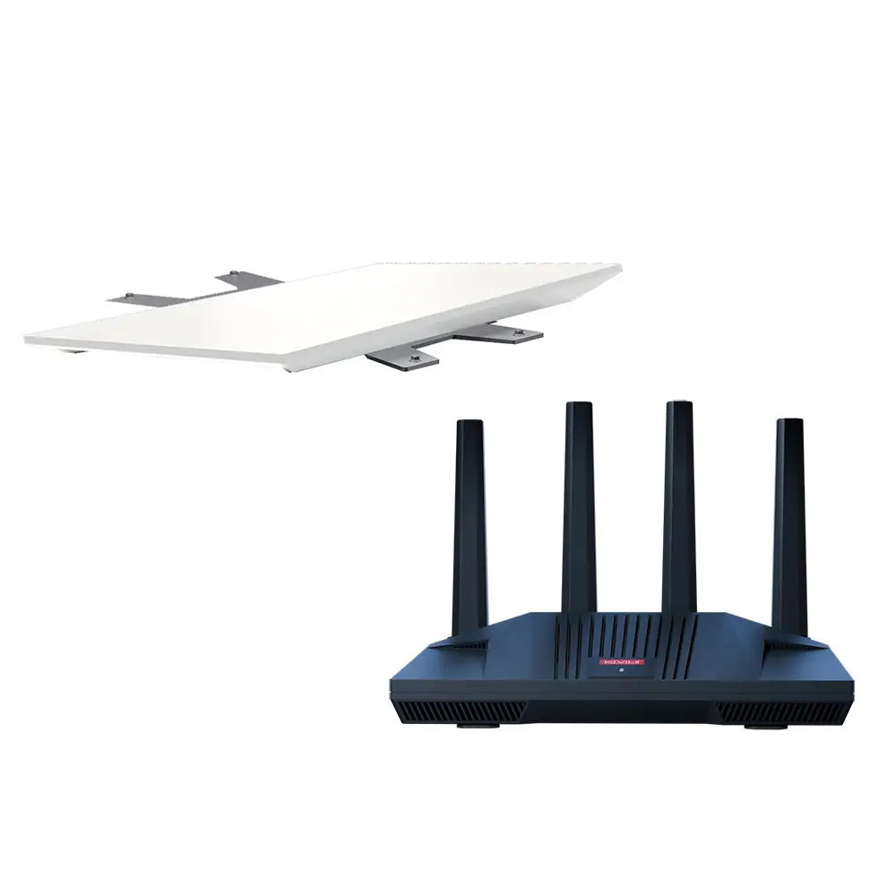 KVH Starlink Performance Gen 3 Kit with Flat Mount and CommBox Edge Core Communications Gateway Wi-Fi Router