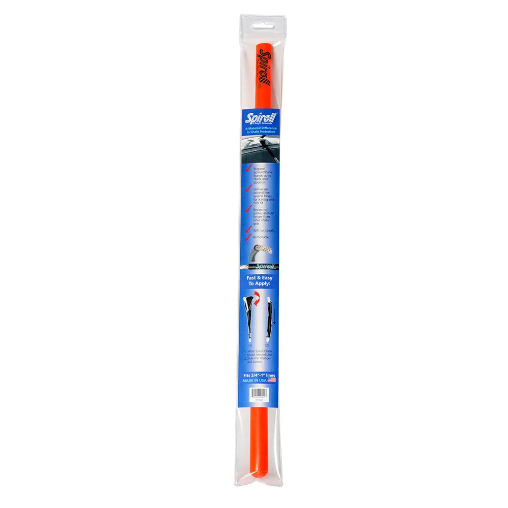 Spiroll Chafe Guard Orange for Lines up to 3/4 to 1 Inch Diameter