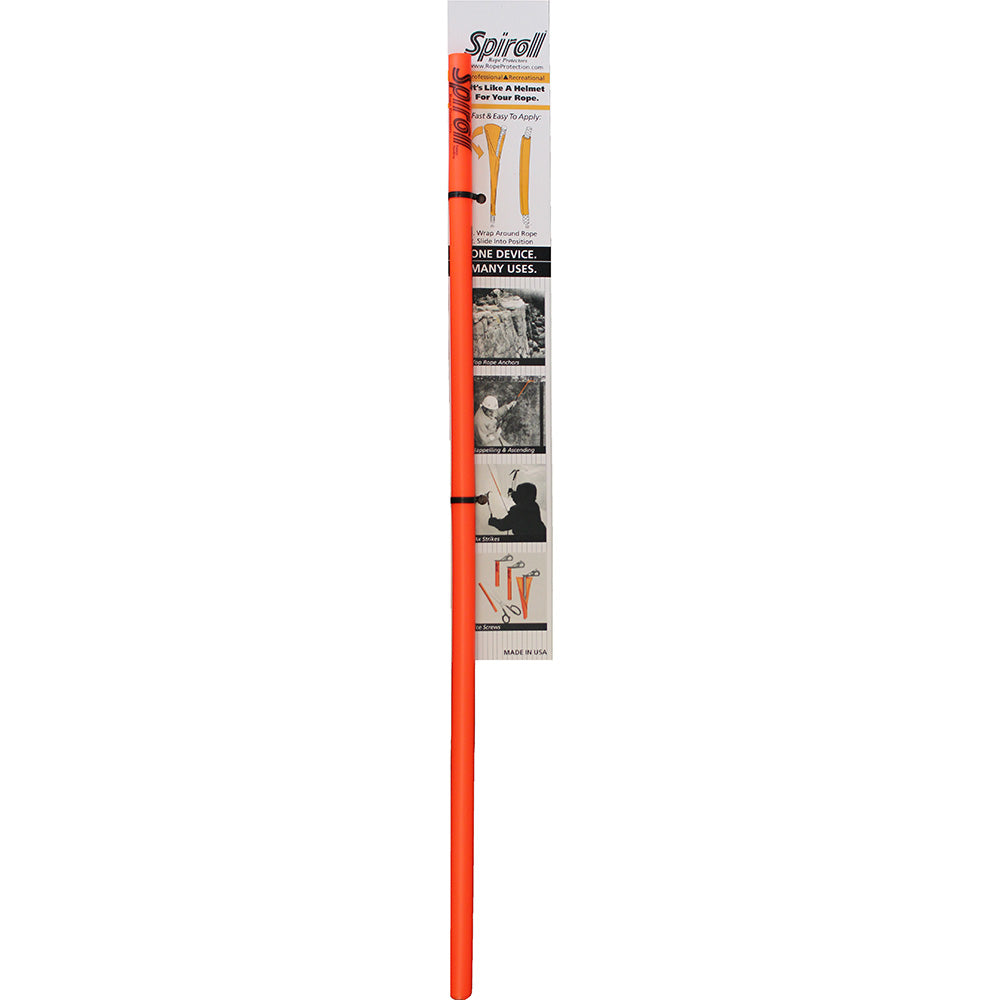 Spiroll Rope Protector Orange for Lines 1/2 inch & Larger - Durable Polyurethane Rope Shield