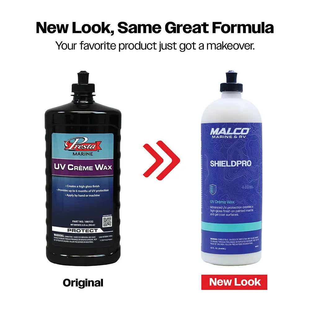 Malco ShieldPro UV Creme Wax - 32oz for Marine Gelcoat and Painted Surfaces