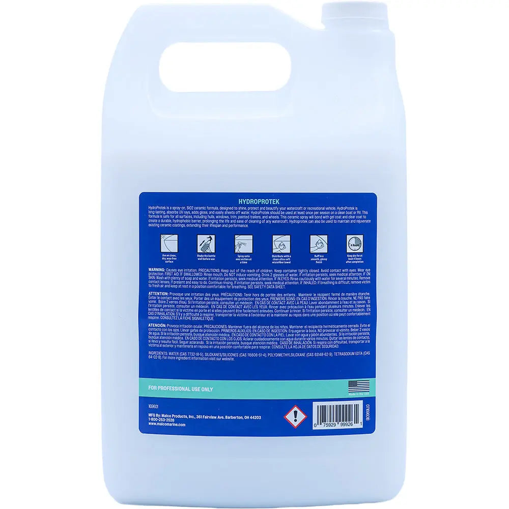 Malco HydroProtek Ceramic Spray - 1 Gallon for Watercraft & RV Protection