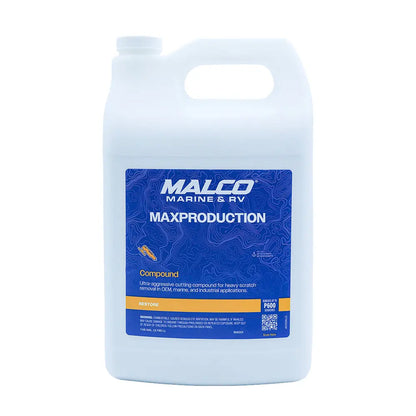 Malco MaxProduction Compound - 1 Gallon for Heavy Scratch Removal and Gloss Enhancement