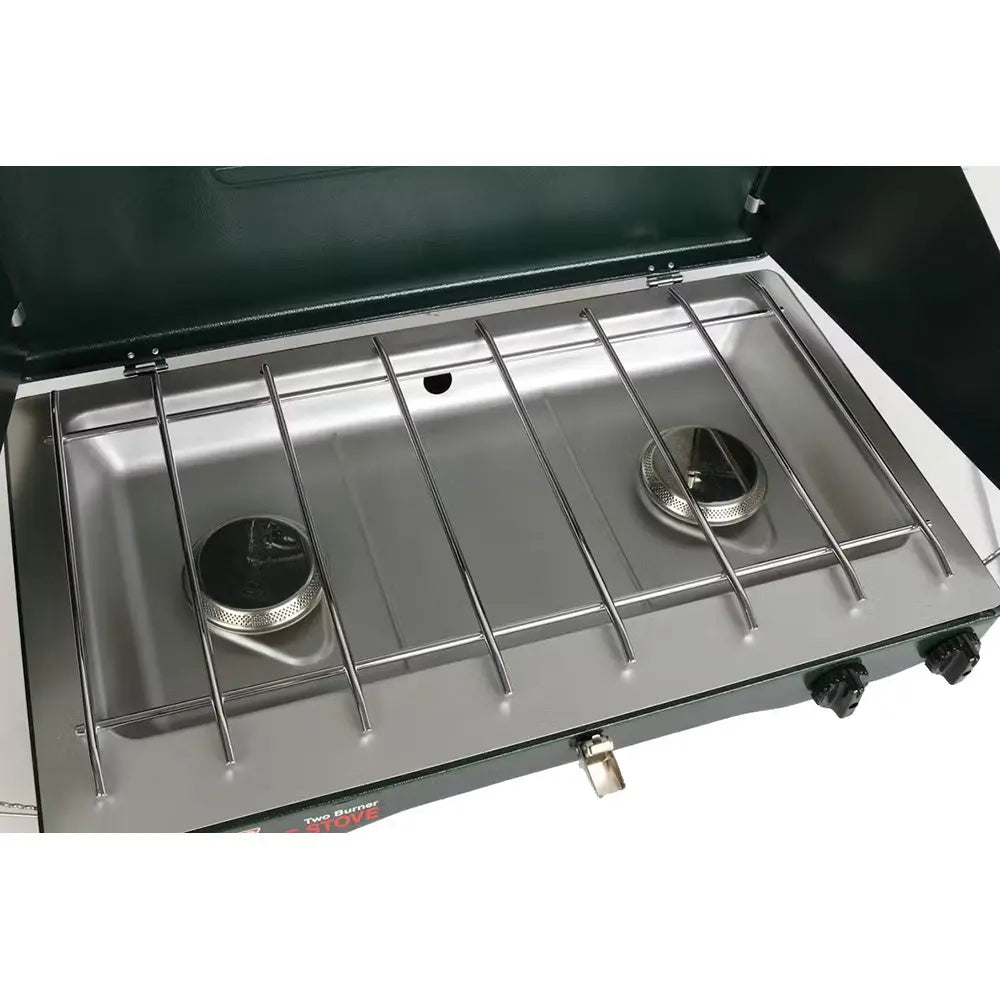 Coleman PerfectFlow 2-Burner Classic Camping Stove with WindBlock Panels