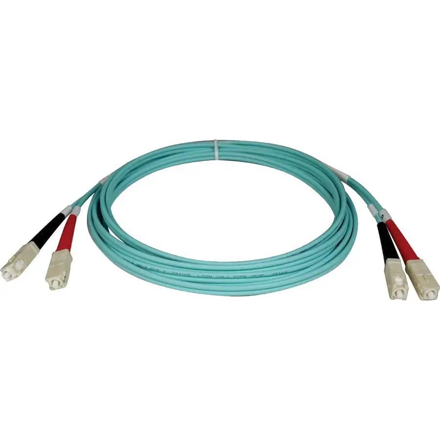 Eaton Tripp Lite Series 10Gb Duplex Multimode Fiber Patch Cable (N806-03M) - Aqua, 3 ft. – SC/SC, OM3 LSZH by Eaton Corporation