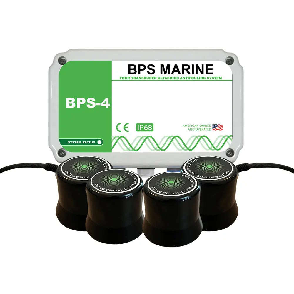 BPS Marine BPS-4 4-Transducer Ultrasonic Antifouling System for Boats up to 50 ft