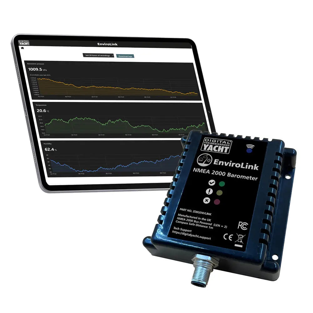 Digital Yacht EnvironLINK NMEA 2000 Temperature and Humidity Sensor - Reliable Marine Weather Monitoring