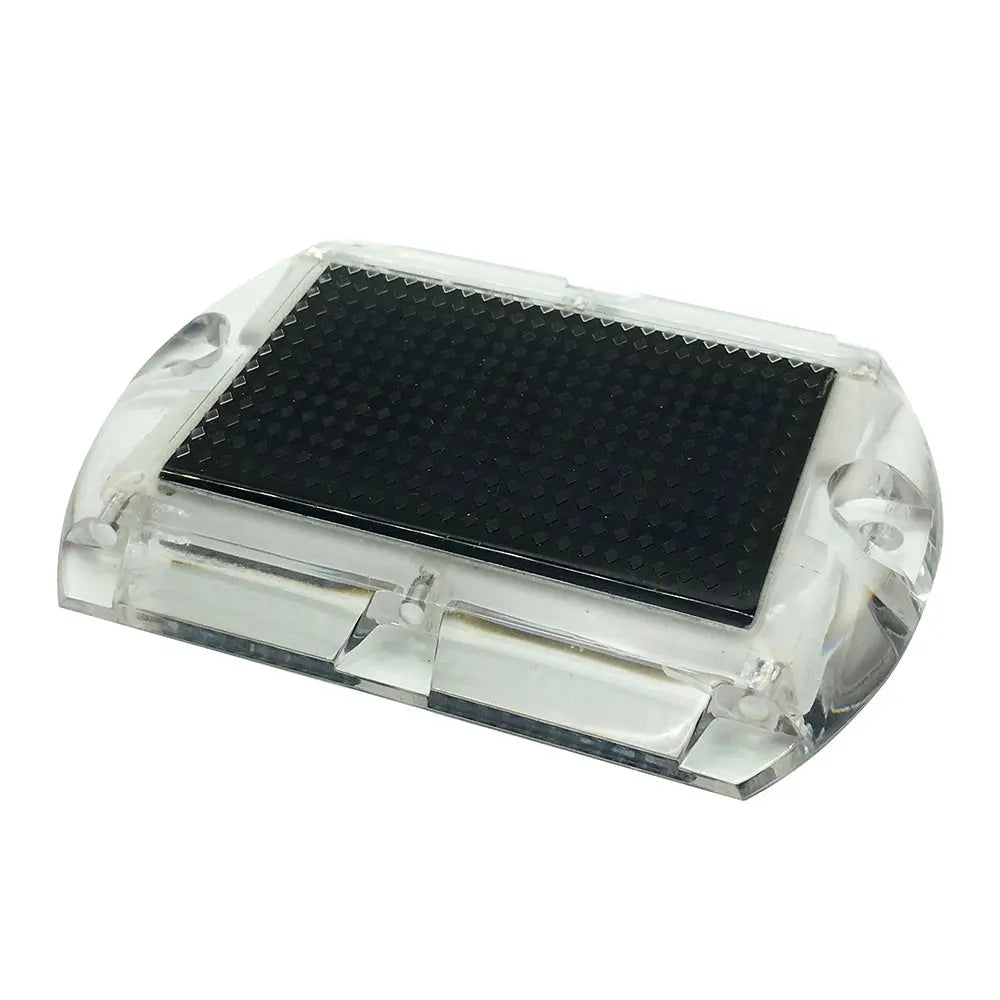 Hydro Glow 3.5 x 4.5 Inch Rectangular LED Solar Pathway Dock Light 3000K Warm White