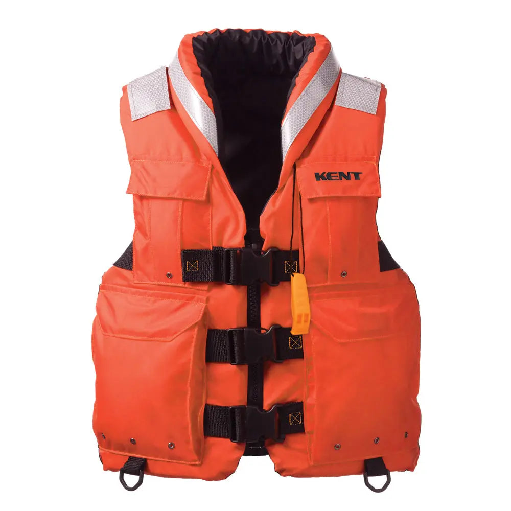 Kent Search & Rescue SAR Commercial Vest - Orange, 4XL - Durable Marine Safety Gear