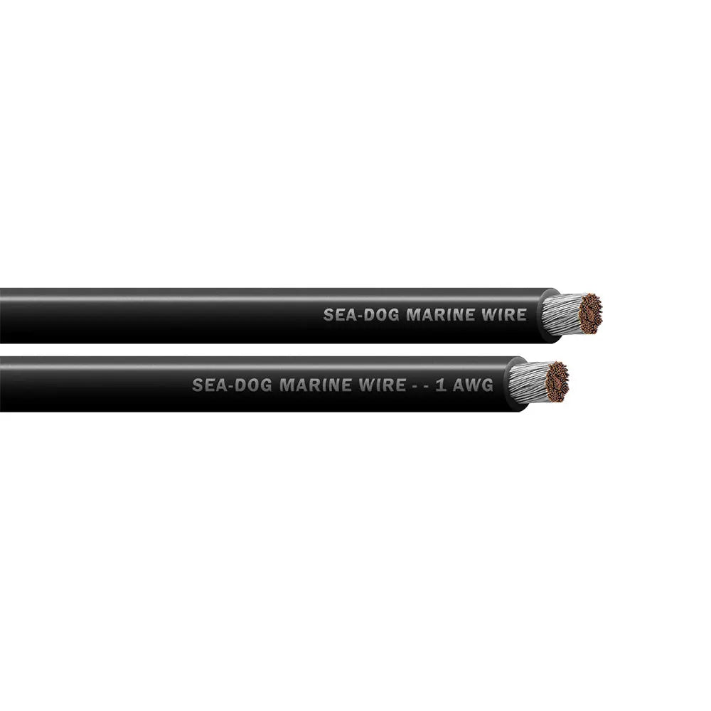 Sea-Dog 1 AWG Black Battery Cable - 50 Feet