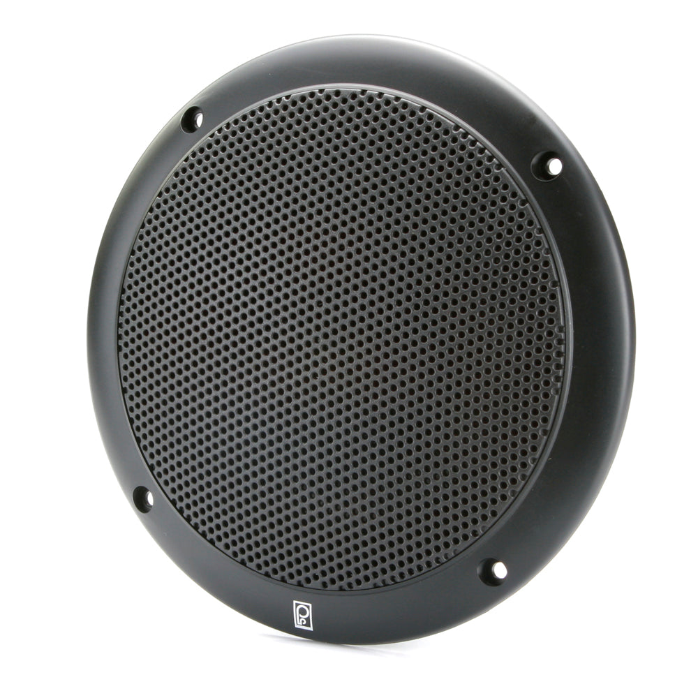 Poly-Planar MA-4056 6-Inch 80-Watt Waterproof Coaxial Boat Speakers - Black