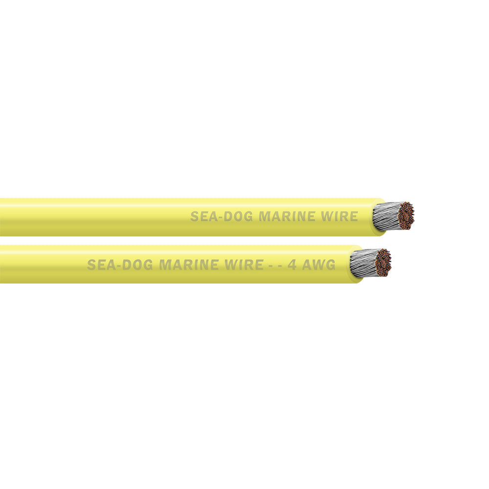 Sea-Dog 4 AWG Yellow Battery Cable - 25 Feet for Marine Applications by Sea-Dog