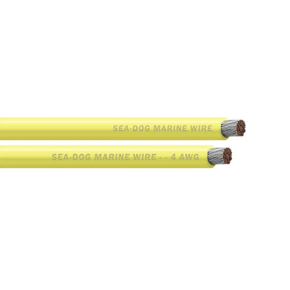 Sea-Dog 4 AWG Yellow Battery Cable - 50 Feet for Marine Applications