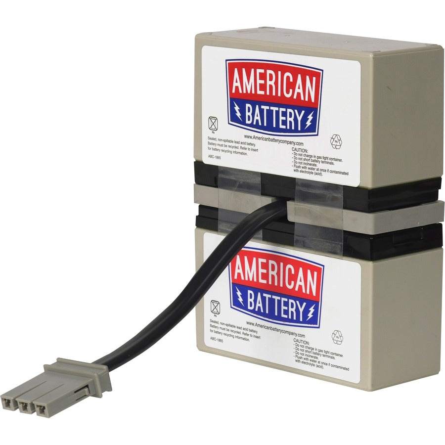 American Battery Company RBC33 UPS Battery Cartridge for APC Models – 12V, Spill-Proof, Charcoal