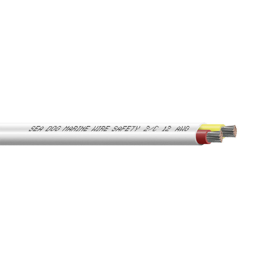 Sea-Dog 12/2 AWG Flat Duplex Safety Wire in Red/Yellow, 100 Feet