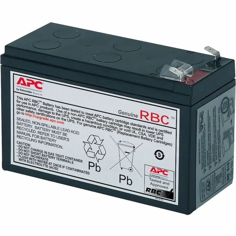 APC Replacement Battery Cartridge for Back-UPS, 12V 9Ah lead-acid battery, 2-year repair or replace warranty