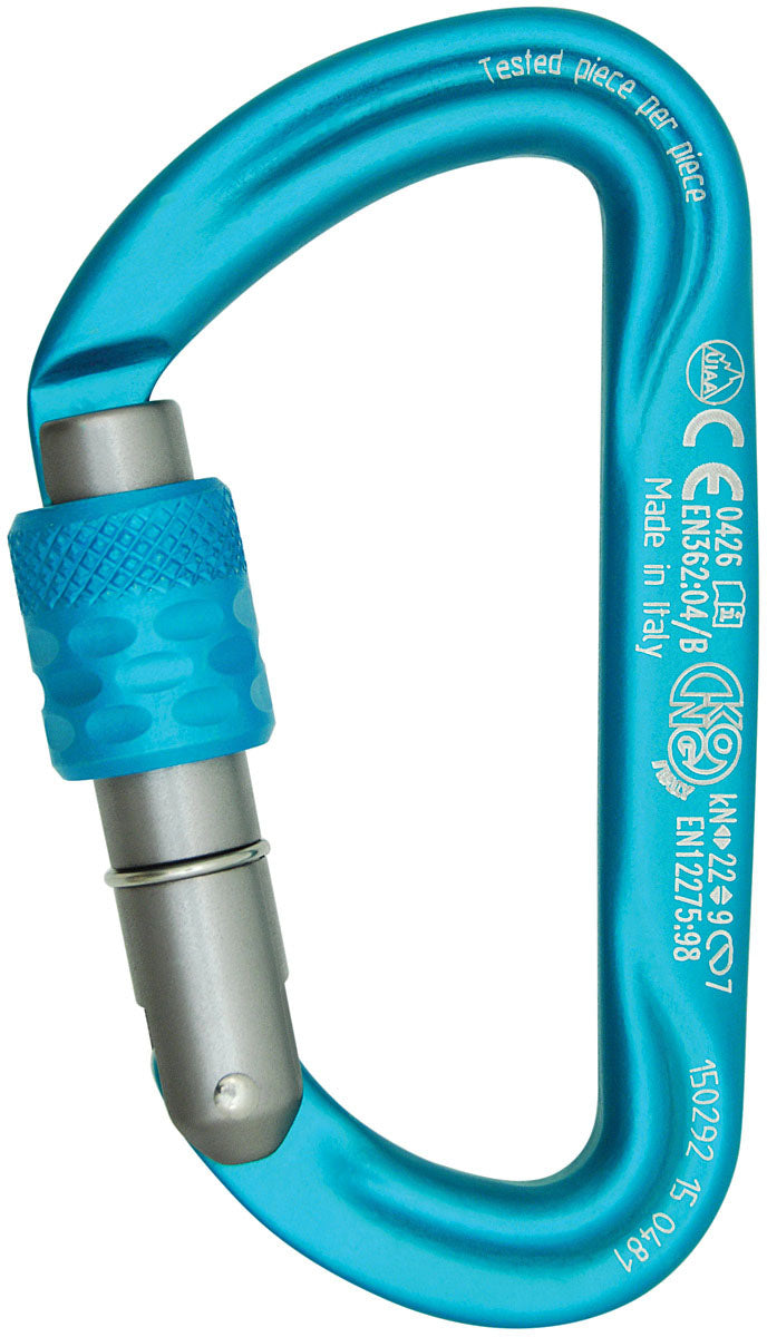 KONG Argon Anodized Aluminum Carabiner for Climbing and Outdoor Activities