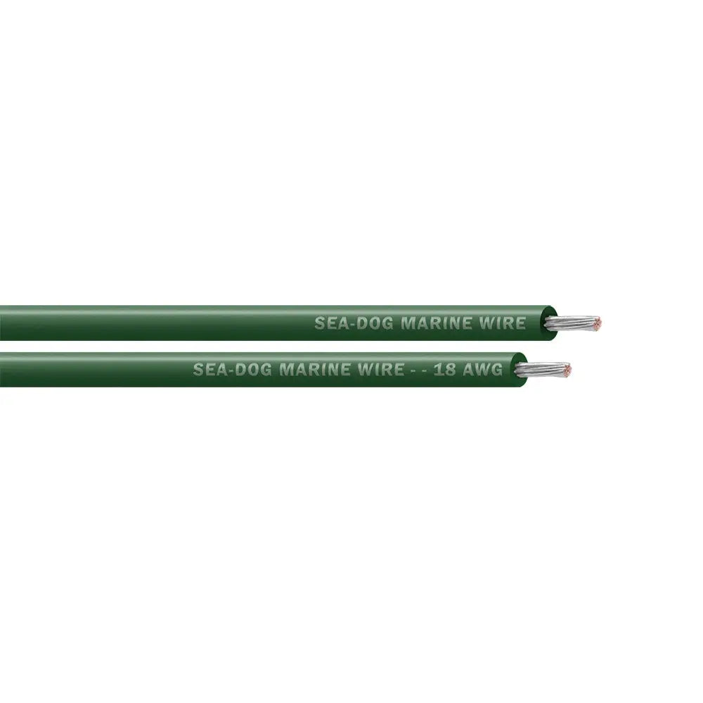 Sea-Dog 18 AWG Green Primary Marine Wire - 100 ft Tinned Copper, UL Listed