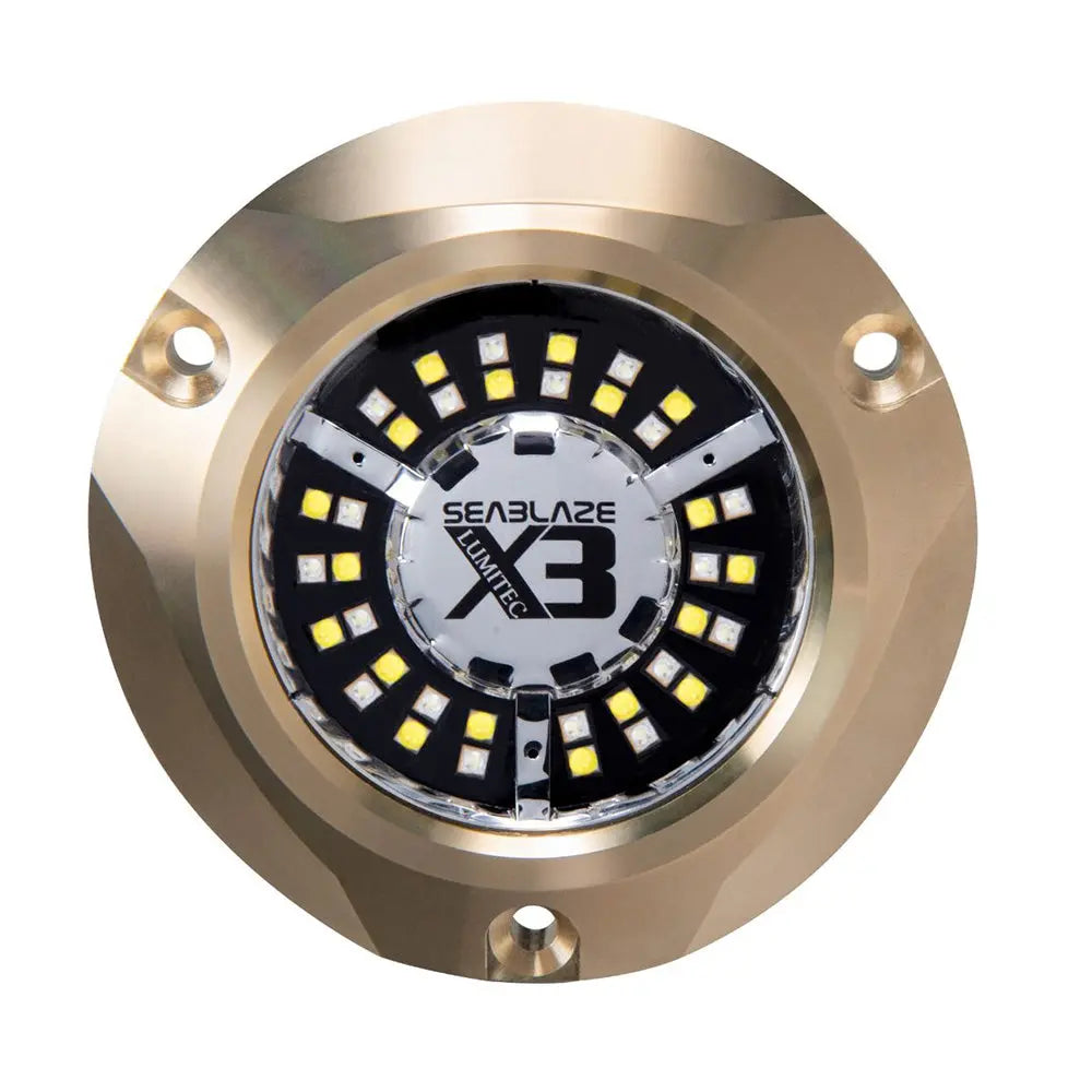 Lumitec SeaBlaze X3 LED Underwater Light - Dual Color White/Blue, 8,000 Lumens, IP69-Rated