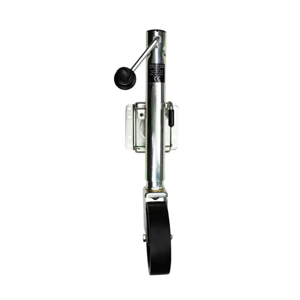Powerwinch Saltwater Series Marine Trailer Jack - 1500 lb Weld-On, Single Wheel, Zinc Coated for Saltwater Resistance