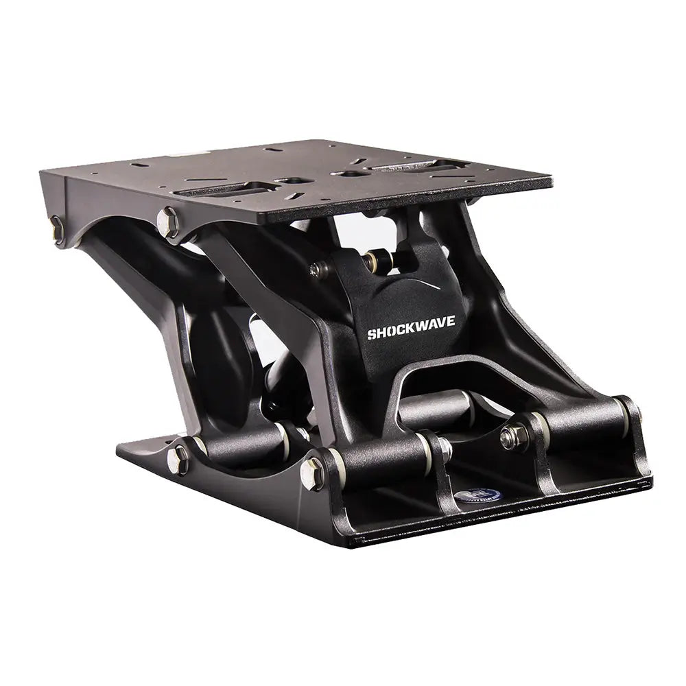 Shockwave Seats S5-AL Suspension Base - Black for Marine and Boat Seating