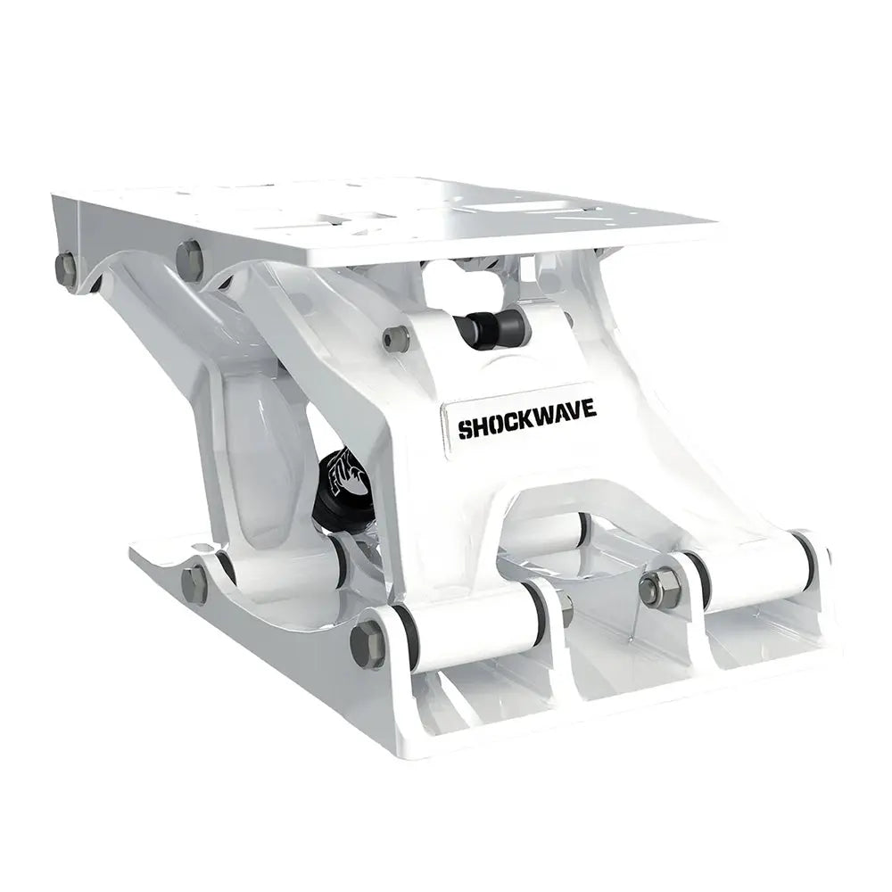 Shockwave Seats S5-AL Suspension Base - White for Enhanced Ride Comfort and Safety