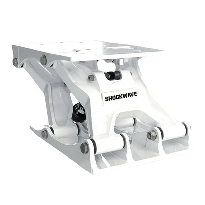 Shockwave Seats S5-AL Suspension Base - White for Enhanced Ride Comfort and Safety