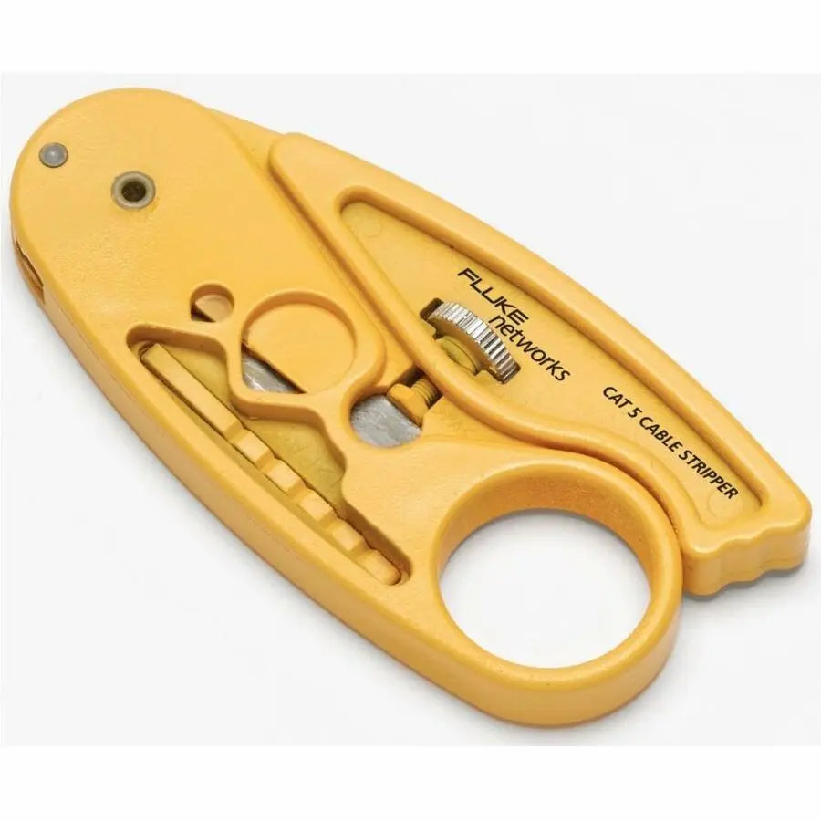 Fluke Networks 11230002 Round Cable Stripper – Adjustable Cable Cutter and Stripper for Flexible Cables