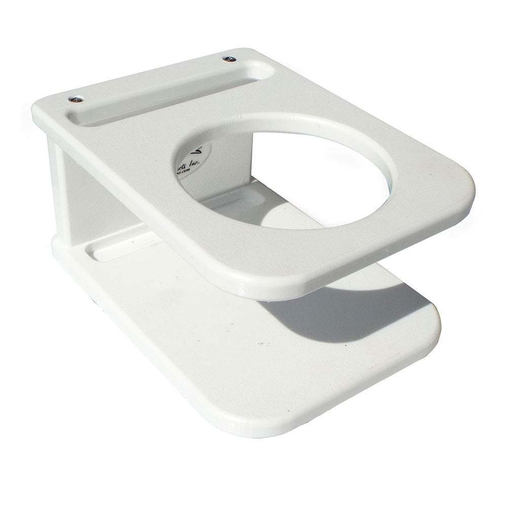 Deep Blue Marine Side Mount Single Drink Holder with Suction Cup Mount - White