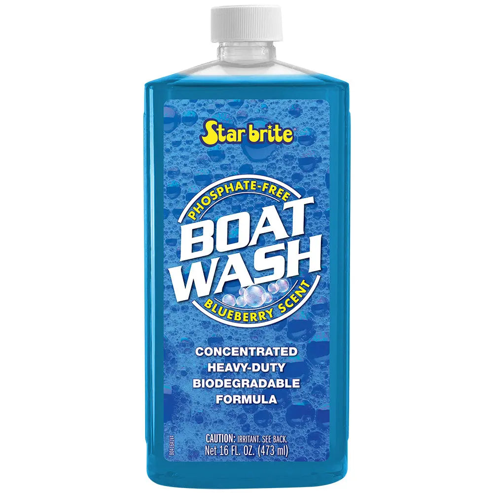 Star brite Concentrated Boat Wash - Blueberry Scent, 16 oz - Biodegradable Marine Cleaner