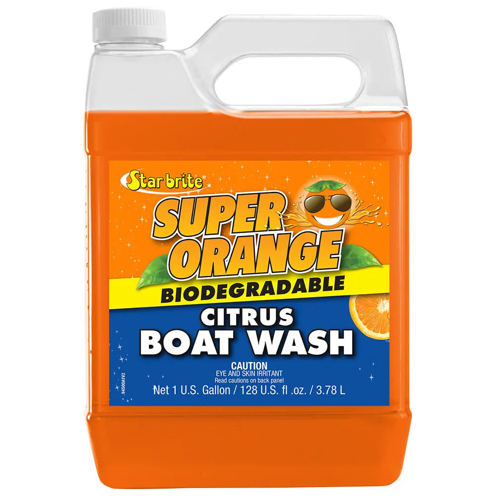 Star brite Super Orange Citrus Boat Wash Concentrate - 1 Gallon for Marine Cleaning