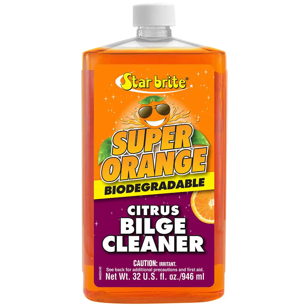 Star brite Super Orange Citrus Bilge Cleaner - Emulsifies Oil and Fuel - 32 oz