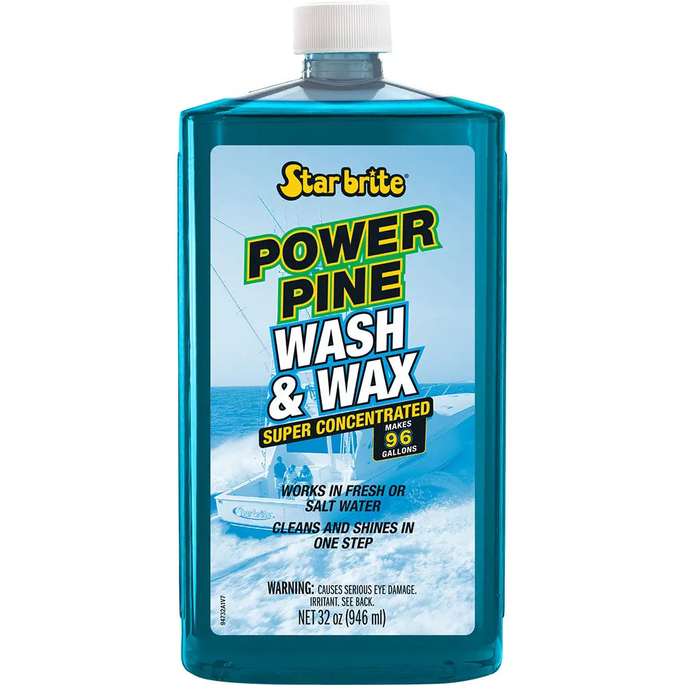 Star brite Power Pine Boat Wash & Wax - 32 oz Concentrated Marine Grade Cleaner and Protectant