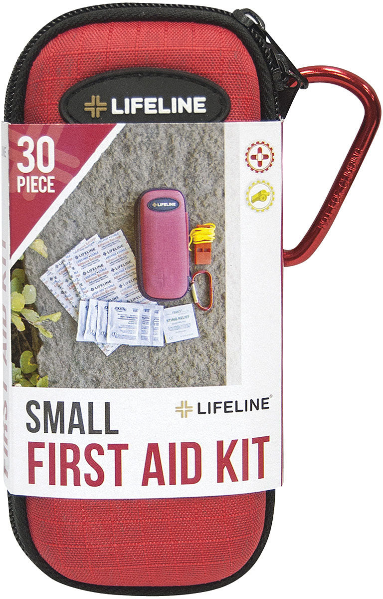LIFELINE HRD Shell First Aid Kit Small 30 Pc - Compact Emergency Medical Supplies