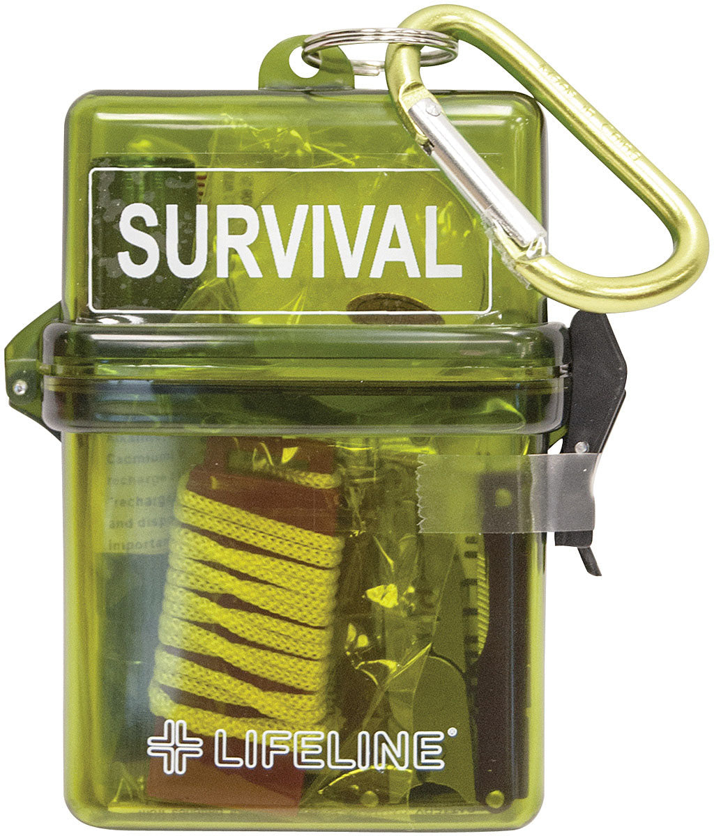 LIFELINE Weather Resist Survival Kit - Compact Emergency Gear for Outdoor & Camping
