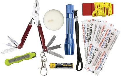 LIFELINE Weather Resist Survival Kit - Compact Emergency Gear for Outdoor & Camping