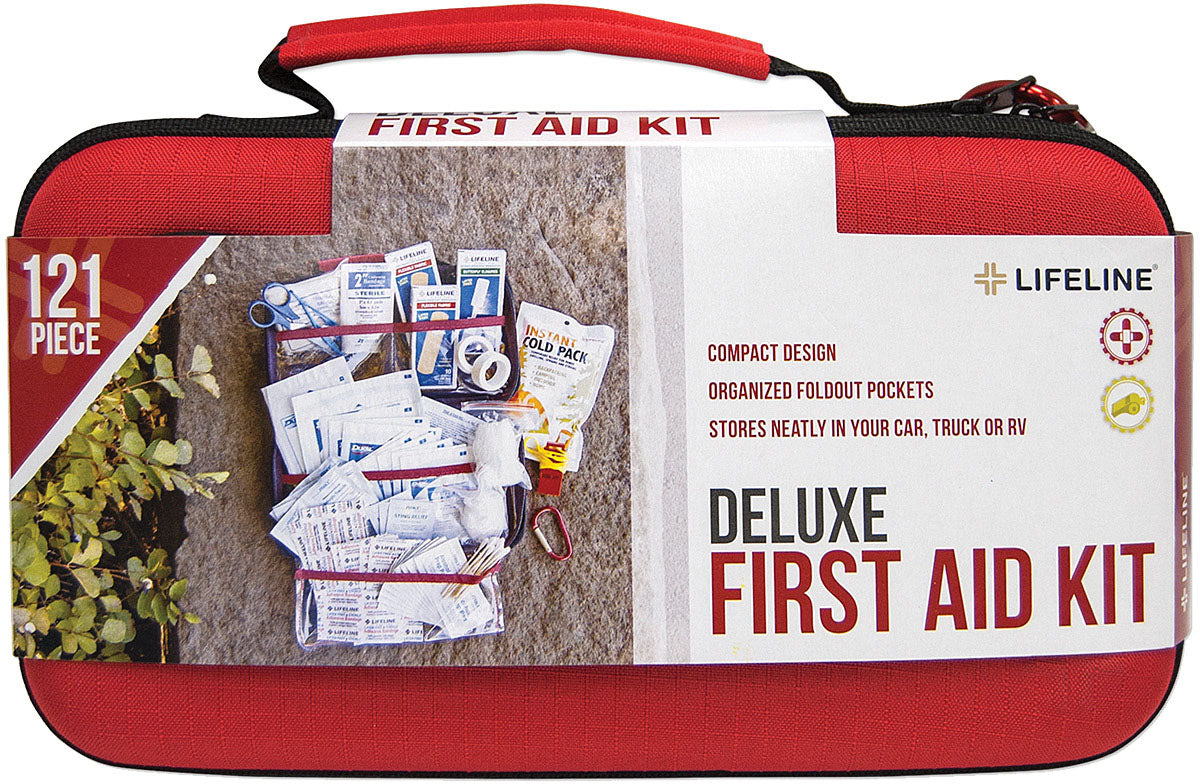 LIFELINE Hardshell First Aid Kit Deluxe 121-Piece