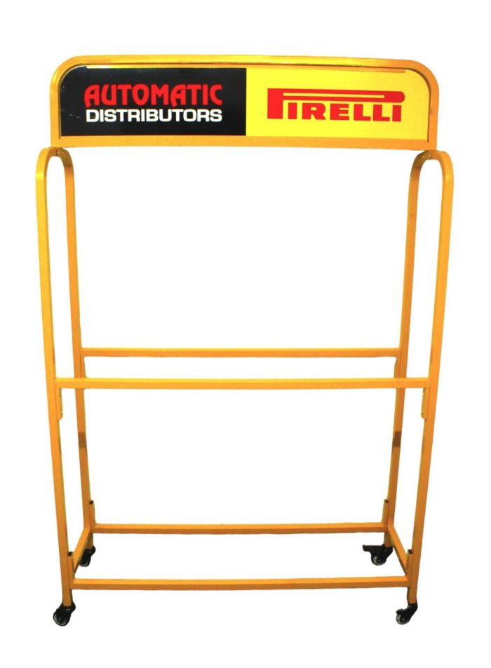 Automatic Distributors Pirelli Tire Rack AD/PR for Vehicle Storage and Organization