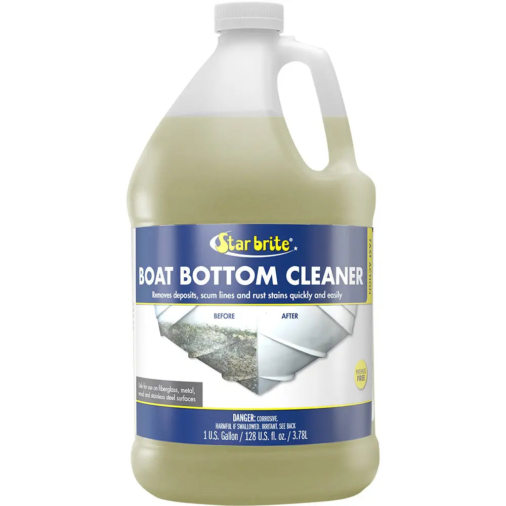 Star brite Boat Bottom Cleaner 1 Gallon - Heavy Duty Marine Hull Cleaner for Stubborn Stains and Grime