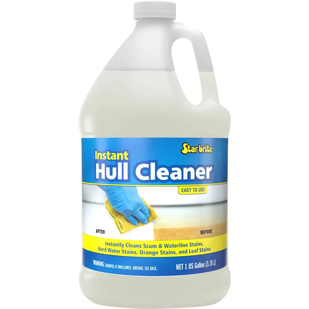 Star brite Instant Hull Cleaner 1 Gallon - Easy Wipe-On, Rinse-Off Boat Hull Cleaner